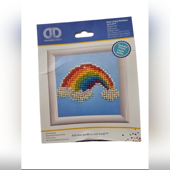 Diamond Dotz Other - 🆕️ Diamond Dotz "Ever Living Rainbow" All-Inclusive Diamond Painting Art Kit